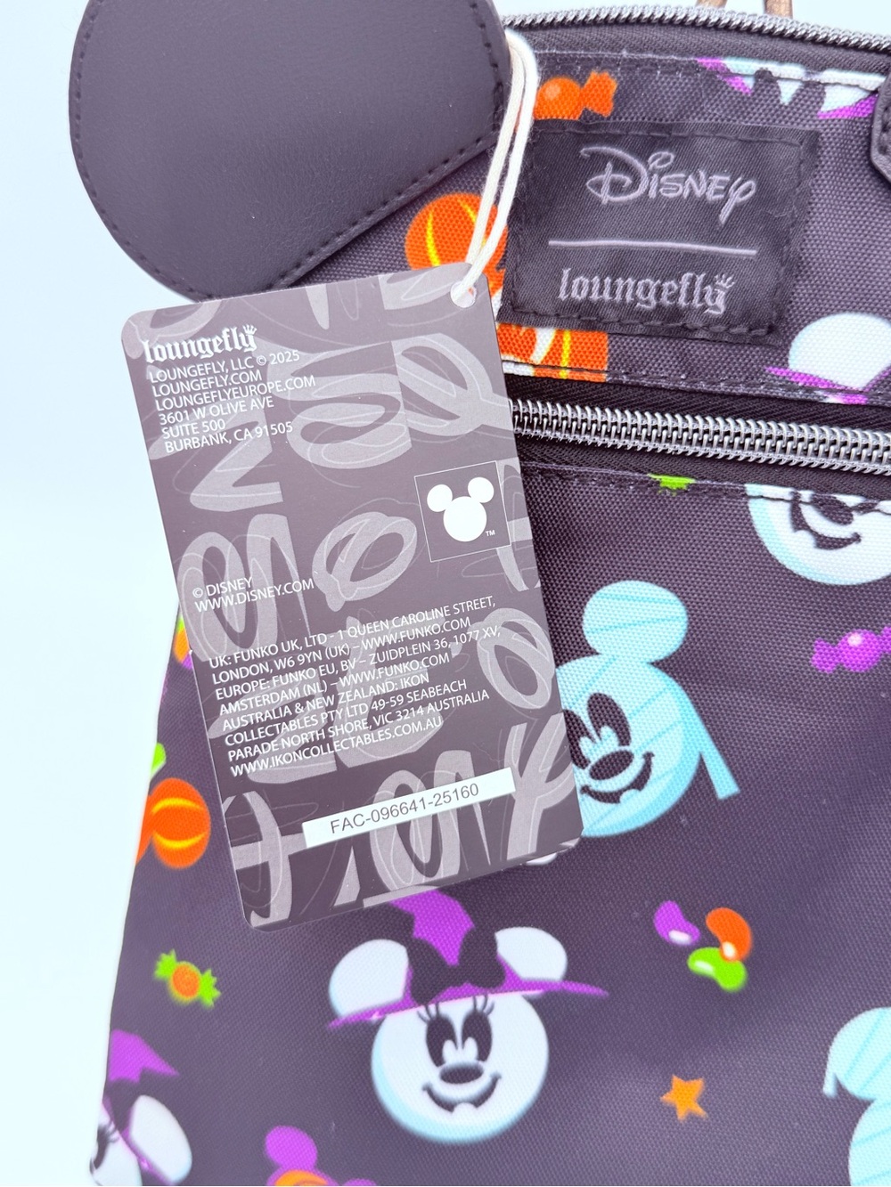 Loungefly Halloween Mickey Crossbody Bag NWT - Picture 3 of 7